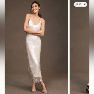 CUSTOM BHLDN Amour Sequin Midi Dress